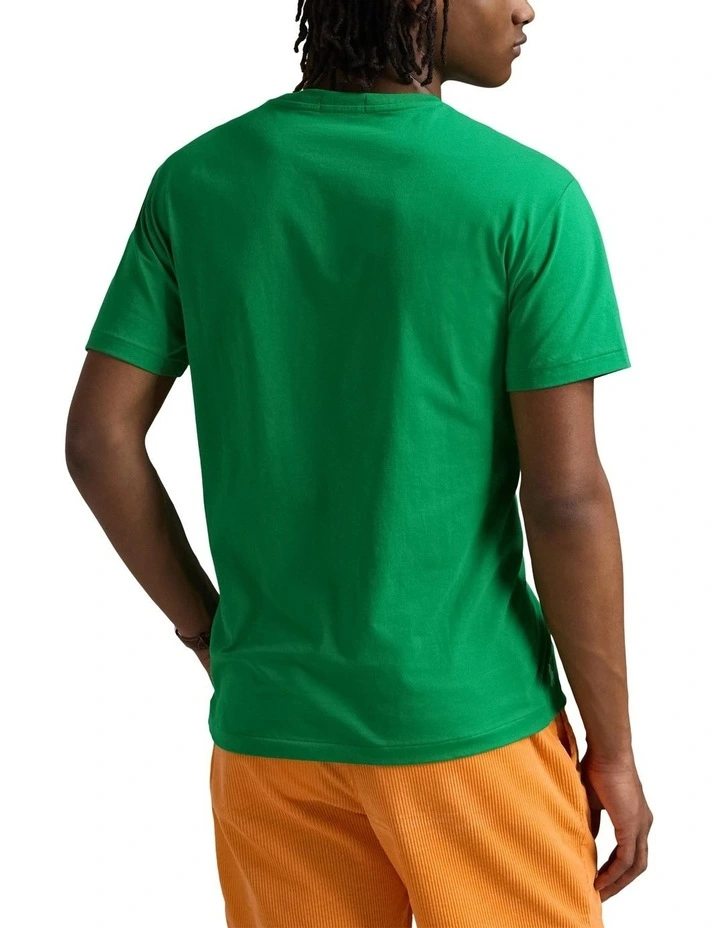 Classic Fit Logo Jersey T-shirt in Green image 2