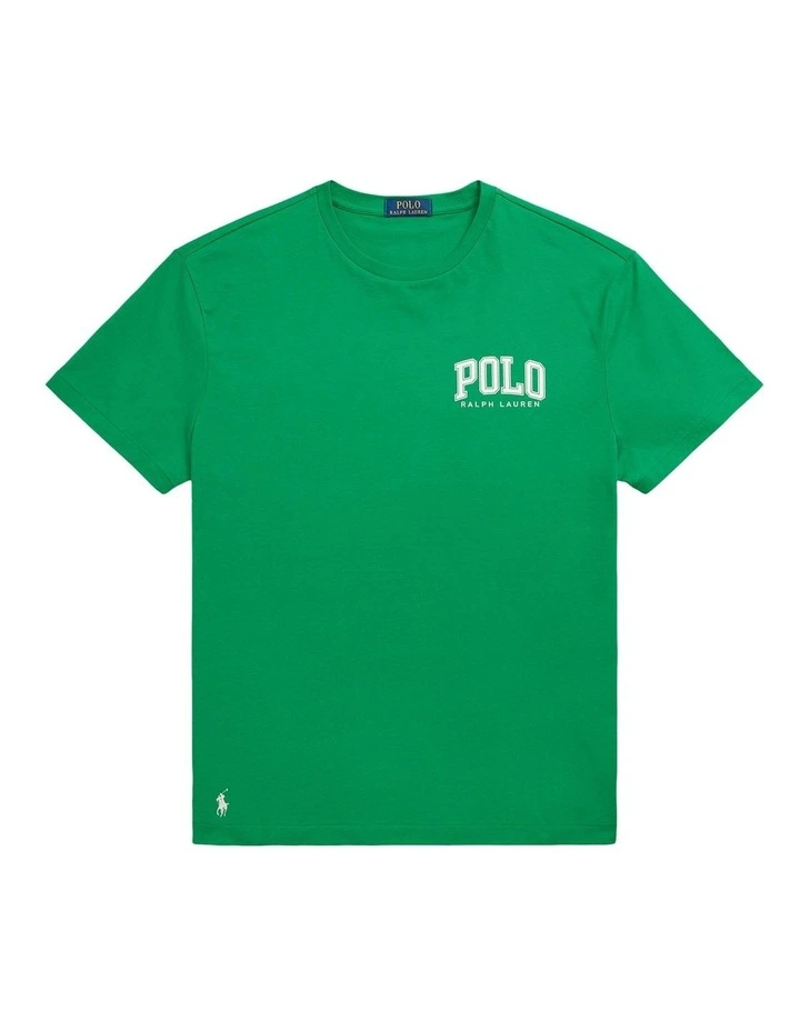 Classic Fit Logo Jersey T-shirt in Green image 4