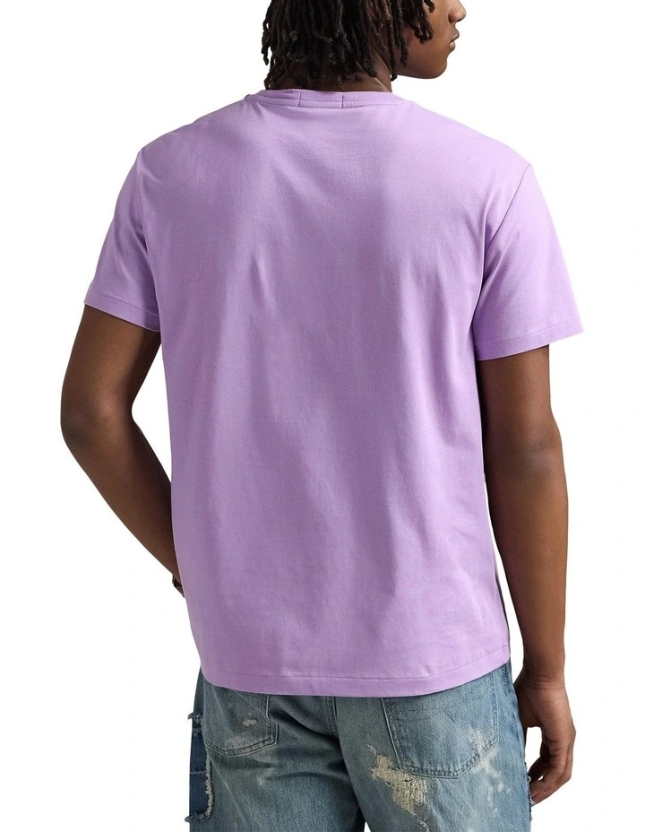Classic Fit Logo Jersey T-shirt in Purple image 2