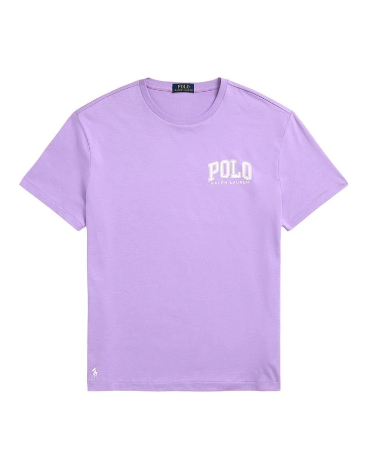 Classic Fit Logo Jersey T-shirt in Purple image 4