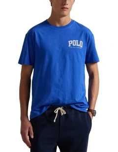 Classic Fit Logo Jersey T-shirt in Blue