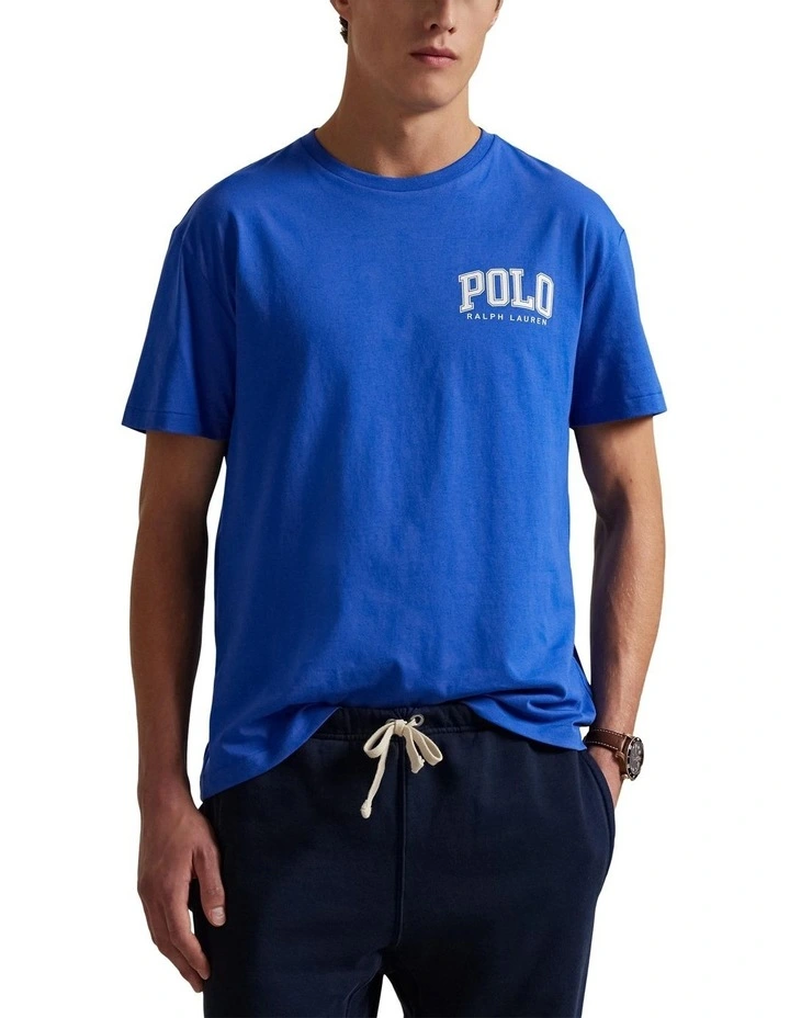 Classic Fit Logo Jersey T-shirt in Blue image 1