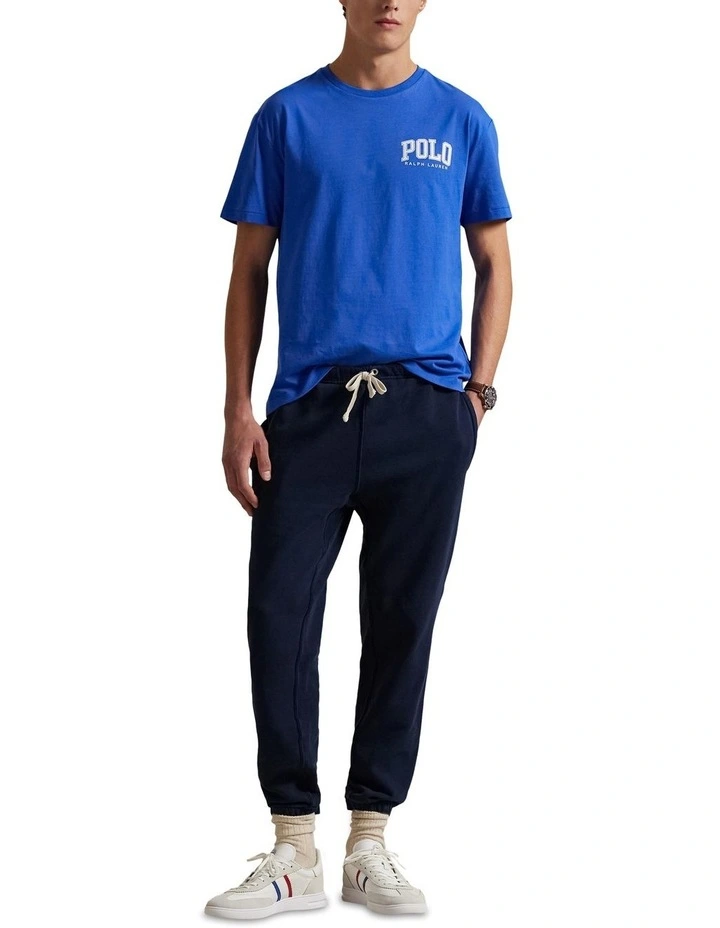 Classic Fit Logo Jersey T-shirt in Blue image 3