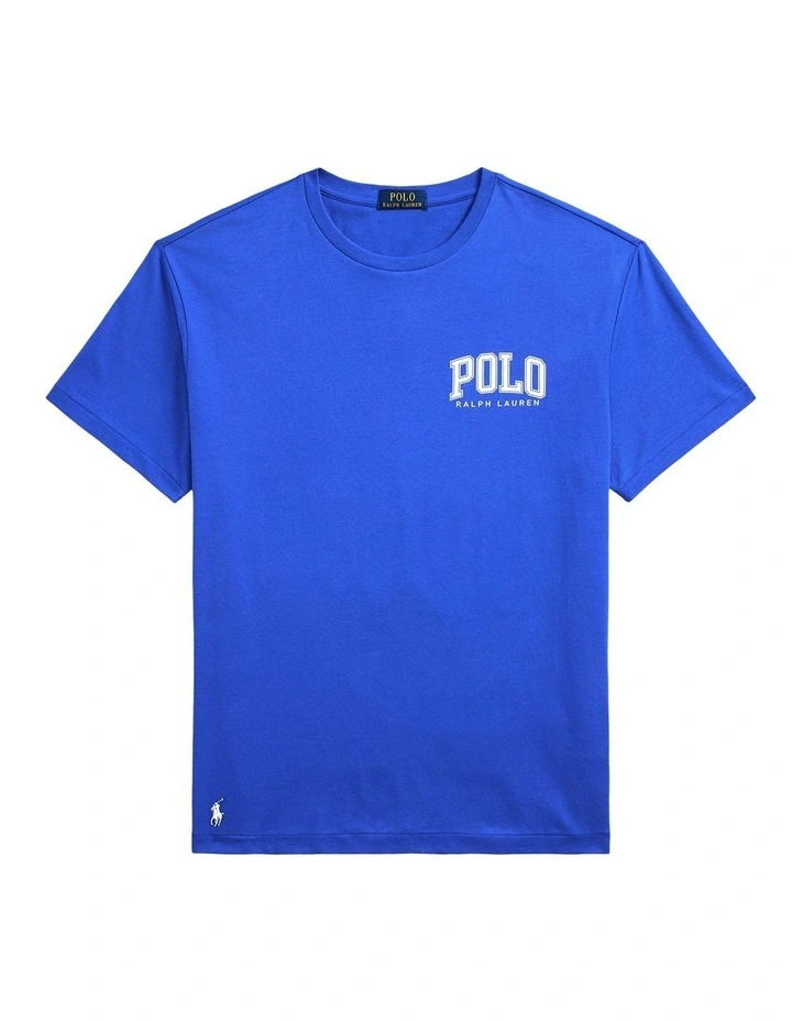 Classic Fit Logo Jersey T-shirt in Blue image 4