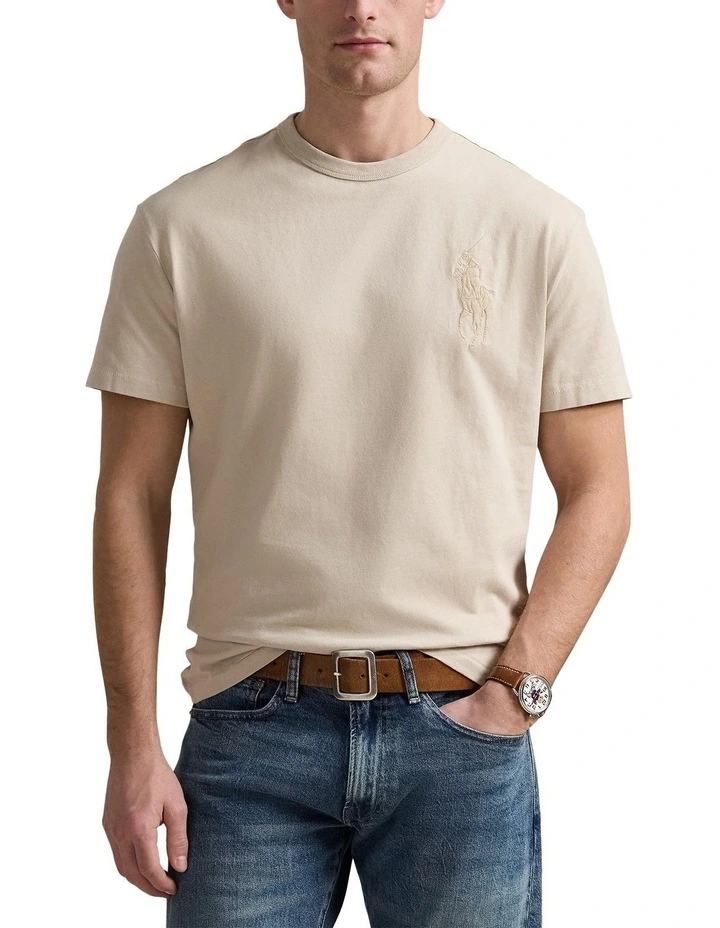 Classic Fit Big Pony Jersey T-shirt in Grey image 1