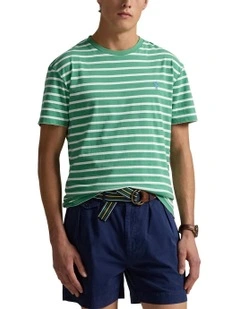 Classic Fit Striped Jersey T-shirt in Multi