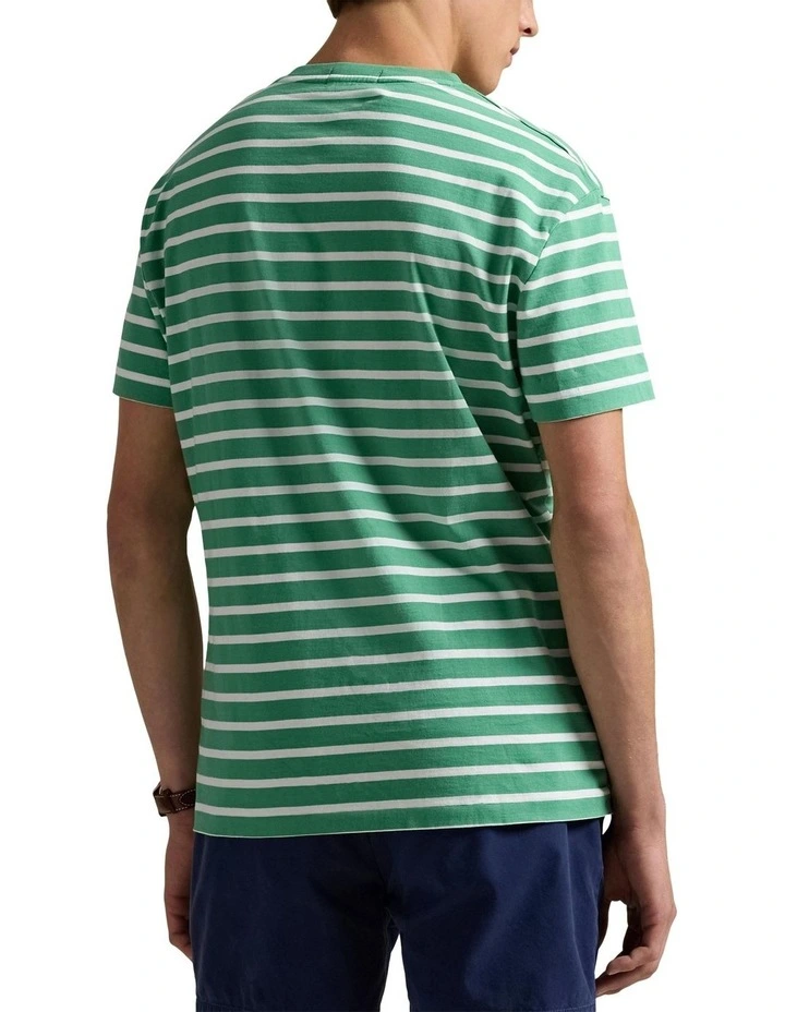 Classic Fit Striped Jersey T-shirt in Multi image 2