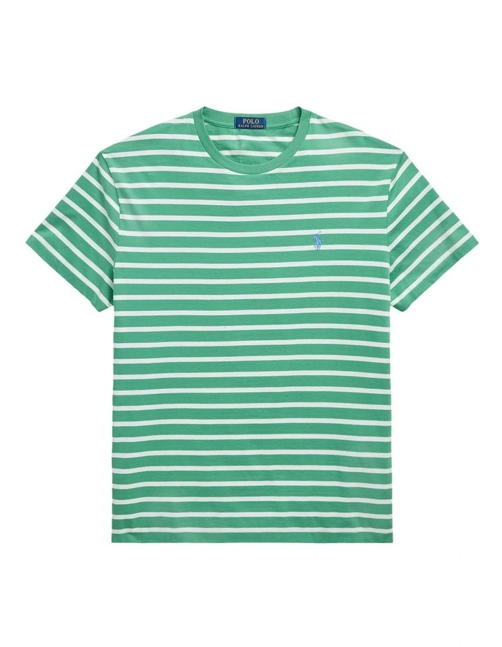 Classic Fit Striped Jersey T-shirt in Multi image 4