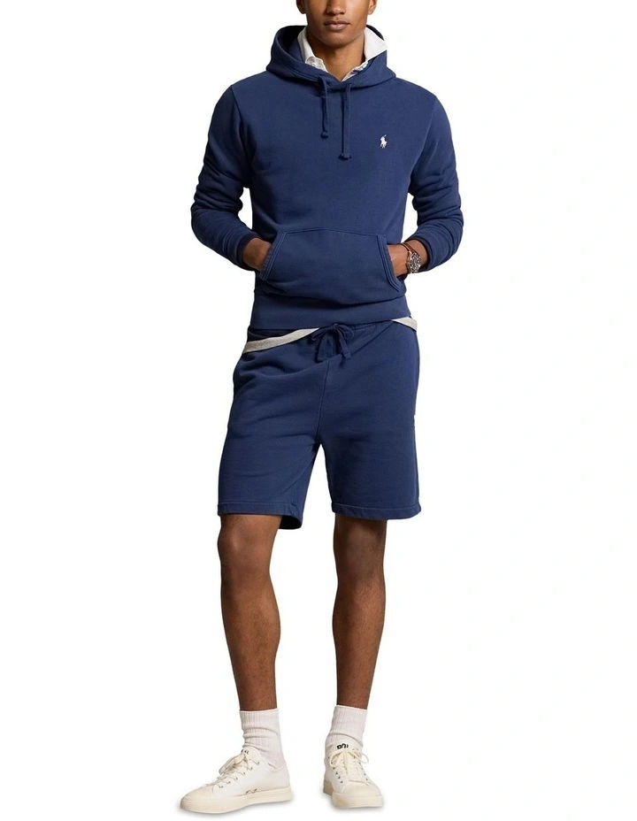 Loopback Fleece Short 6.5 Inch in Blue image 3