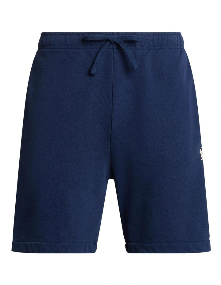 Loopback Fleece Short 6.5 Inch in Blue image 4