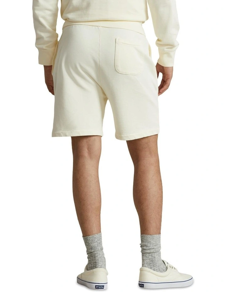 Loopback Fleece Short 6.5 Inch in Beige image 2