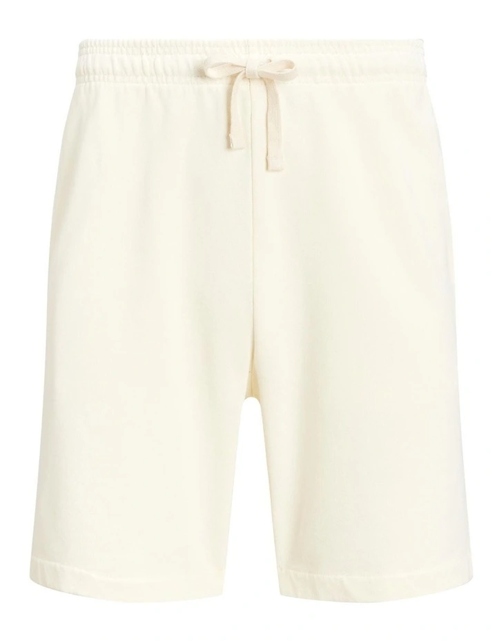 Loopback Fleece Short 6.5 Inch in Beige image 4