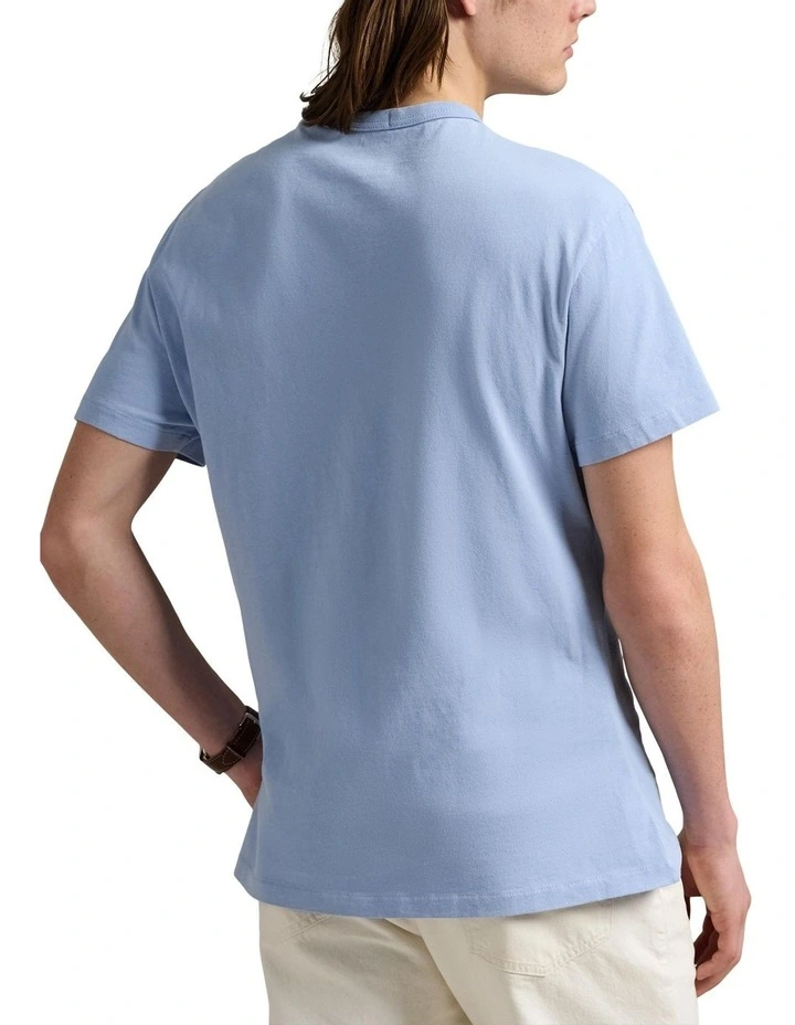 Classic Fit Jersey Crewneck T-shirt in Blue image 2