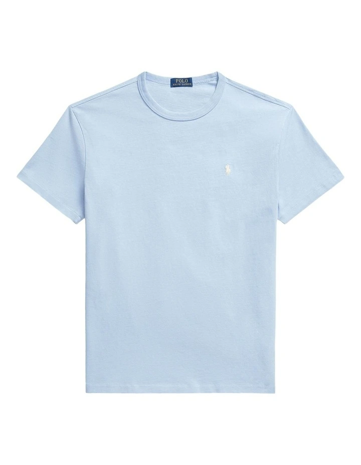 Classic Fit Jersey Crewneck T-shirt in Blue image 4