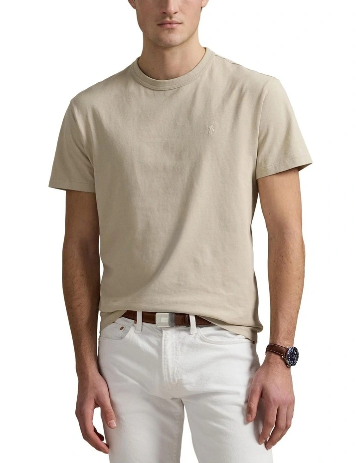 Classic Fit Jersey Crewneck T-shirt in Grey image 1