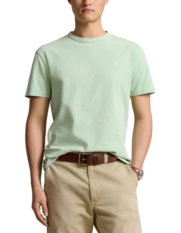 Classic Fit Jersey Crewneck T-shirt in Green image 1