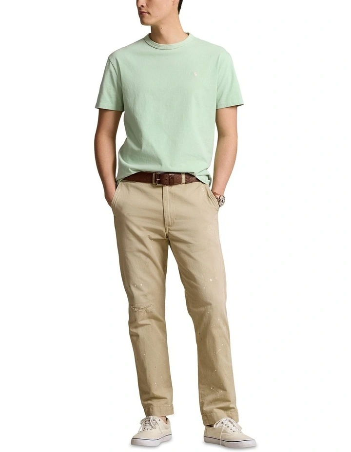 Classic Fit Jersey Crewneck T-shirt in Green image 3