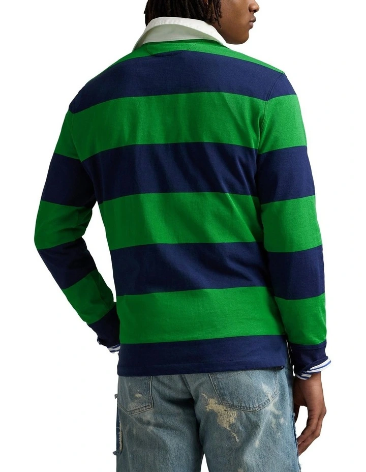 The Iconic Rugby Shirt in Blue image 2