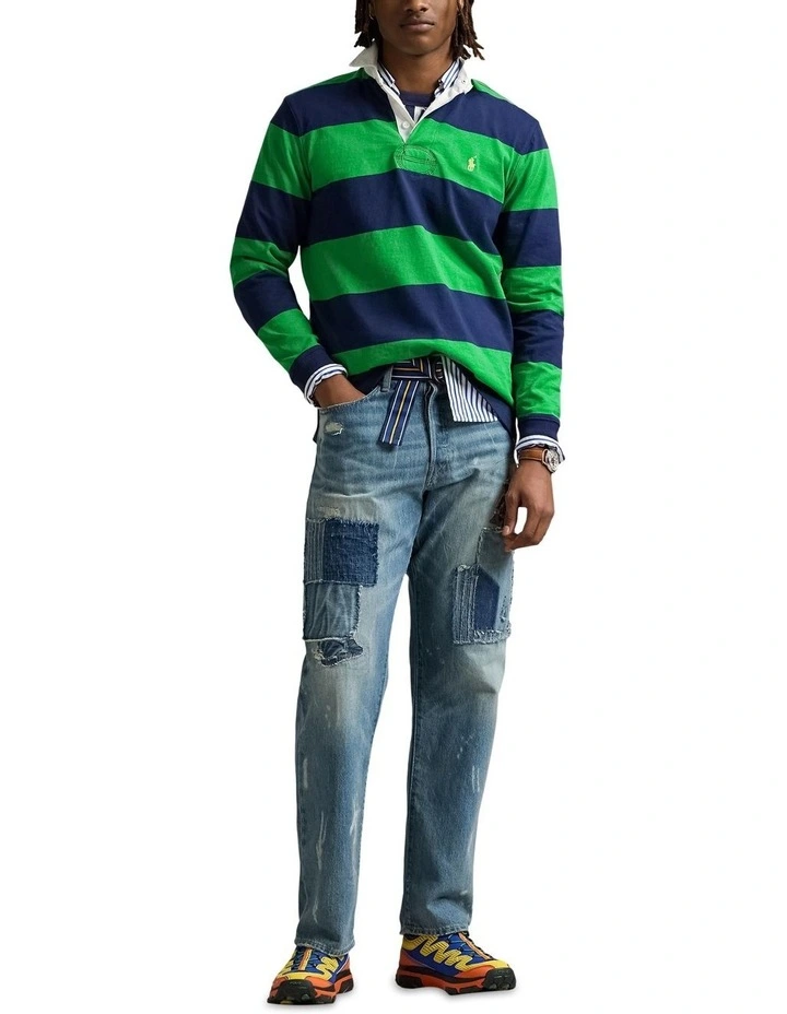 The Iconic Rugby Shirt in Blue image 3