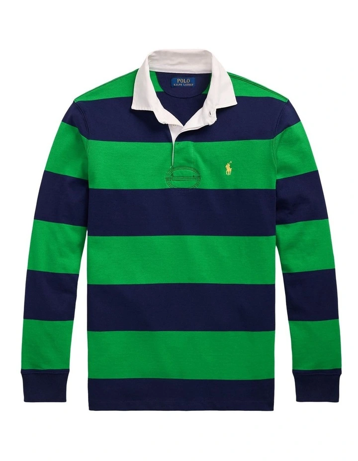 The Iconic Rugby Shirt in Blue image 4