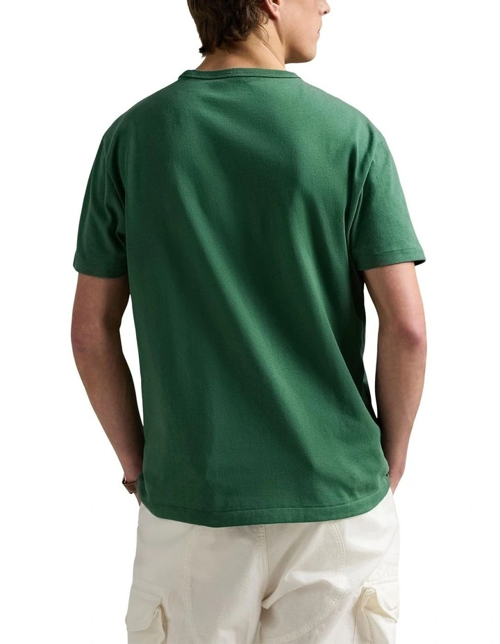Classic Fit Heavyweight Jersey T-shirt in Green image 2