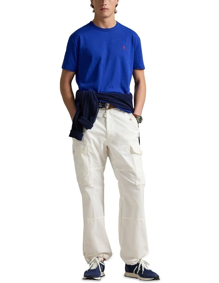 Classic Fit Heavyweight Jersey T-shirt in Blue image 3