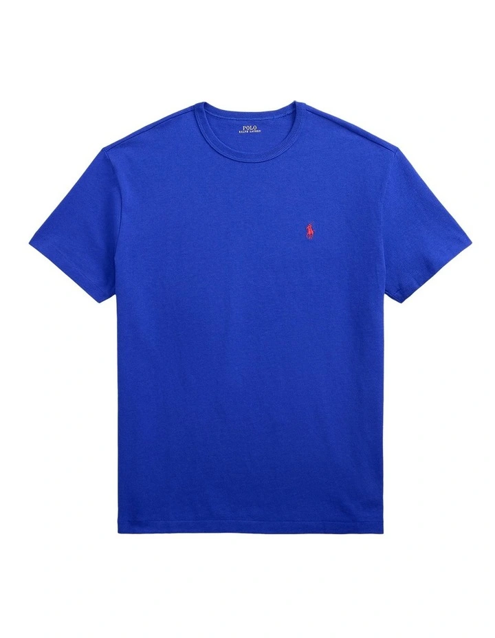 Classic Fit Heavyweight Jersey T-shirt in Blue image 4