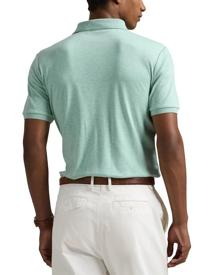 Custom Slim Fit Soft Cotton Polo Shirt in Green image 2