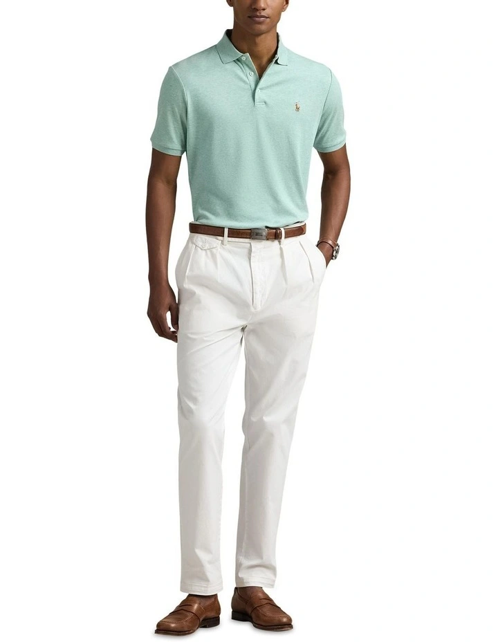 Custom Slim Fit Soft Cotton Polo Shirt in Green image 3