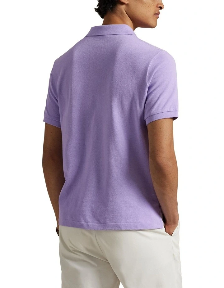 The Iconic Mesh Polo Shirt in Purple image 2