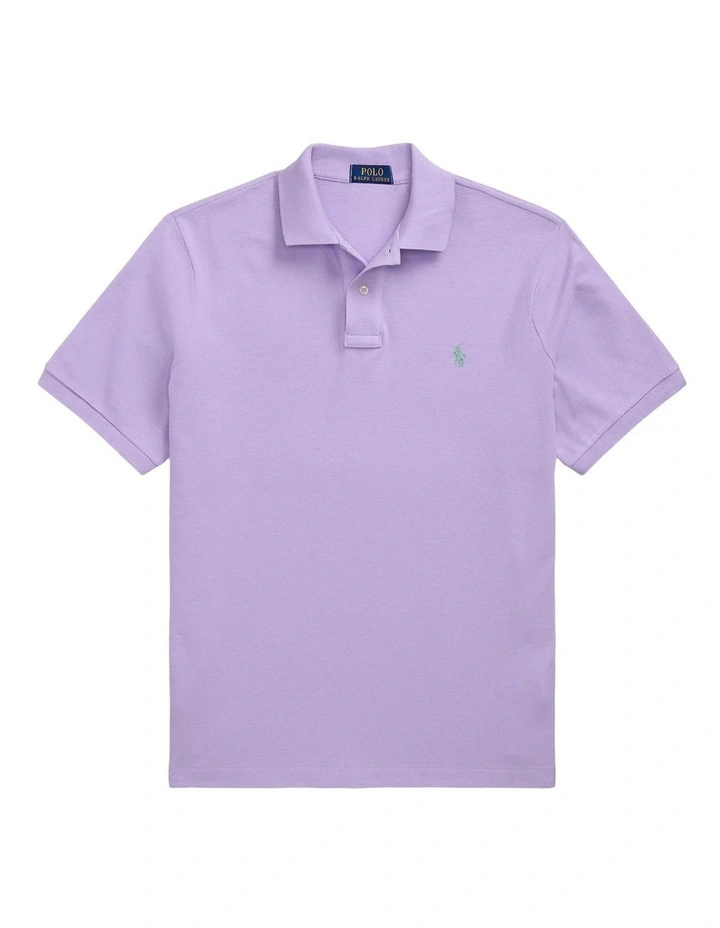 The Iconic Mesh Polo Shirt in Purple image 4
