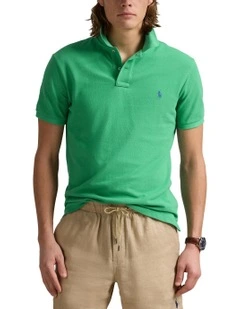 The Iconic Mesh Polo Shirt in Green