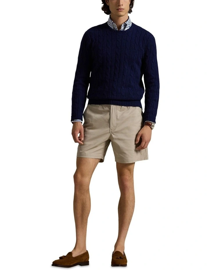 Prepster Stretch Chino Short 6-Inch in Beige image 3