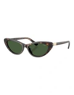 Cat-Eye Sunglasses in Brown