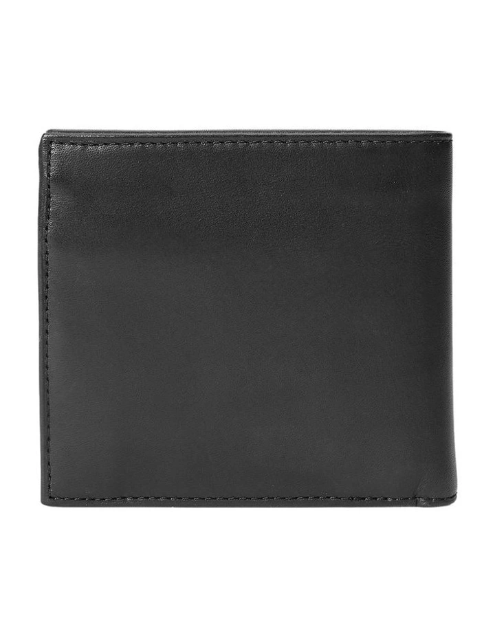 Leather Billfold Wallet in Black image 2