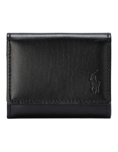 Calfskin Coin Pouch in Black