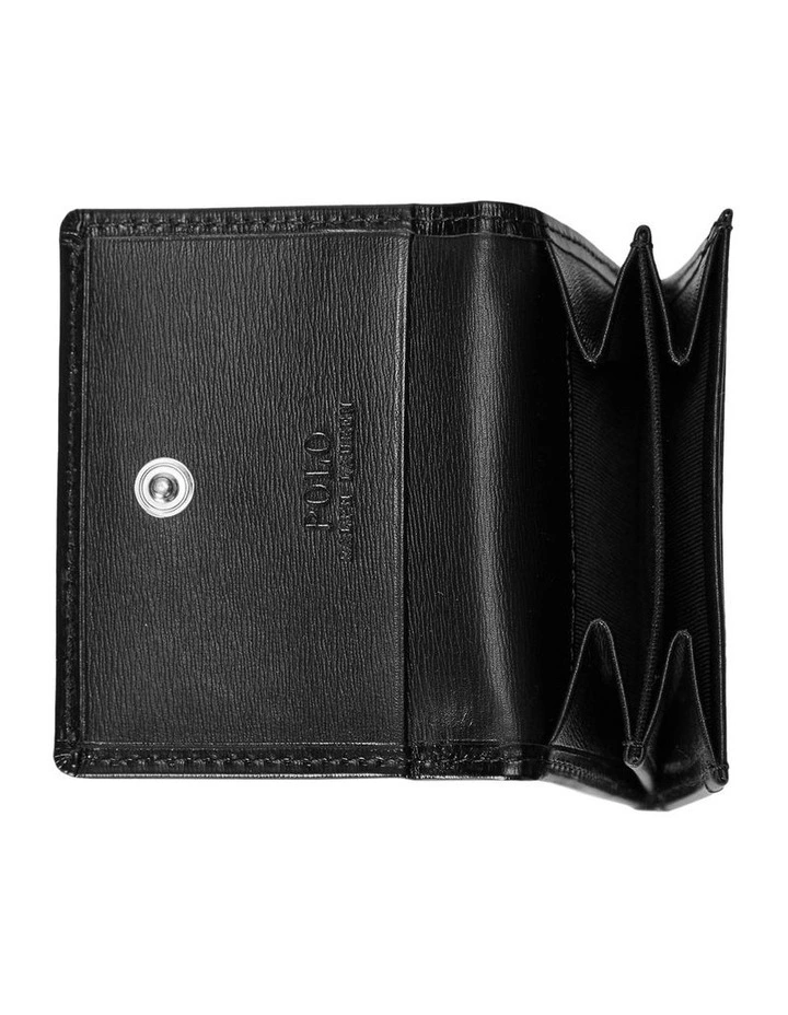 Calfskin Coin Pouch in Black image 3