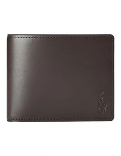 Calfskin Billfold Wallet in Brown