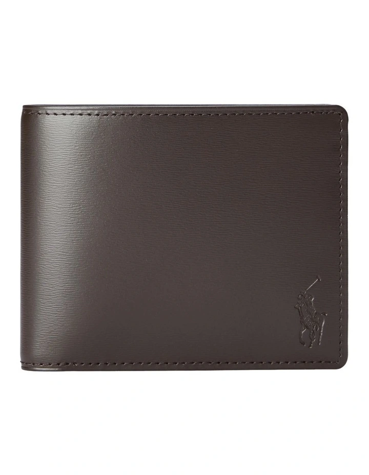 Calfskin Billfold Wallet in Brown image 1