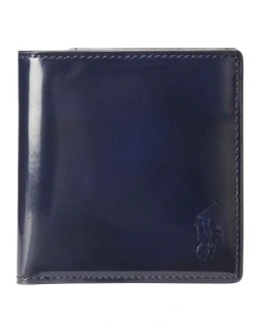 Calfskin Slim Wallet in Navy