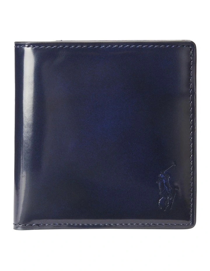Calfskin Slim Wallet in Navy image 1