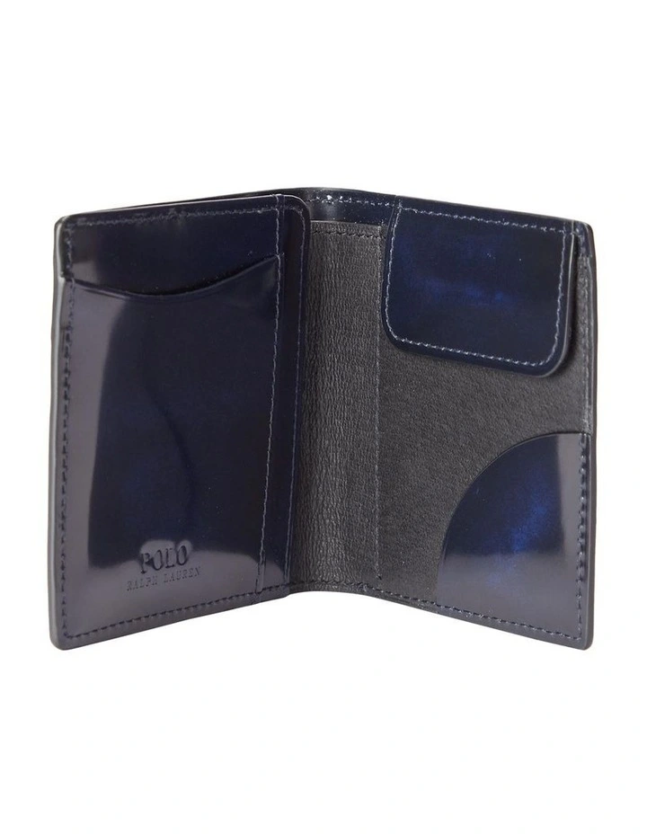 Calfskin Slim Wallet in Navy image 3