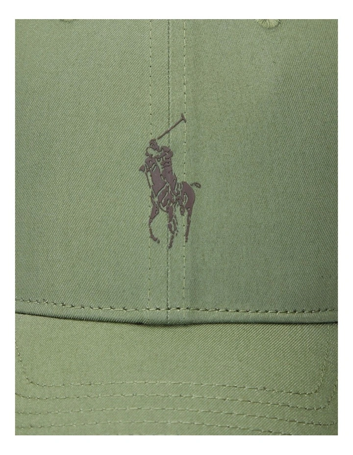 Twill Ball Cap in Green image 3