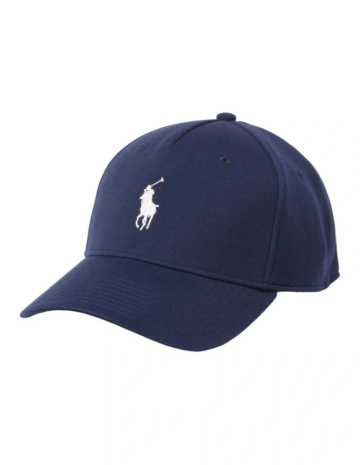 Double-Knit Jacquard Ball Cap in Navy image 1