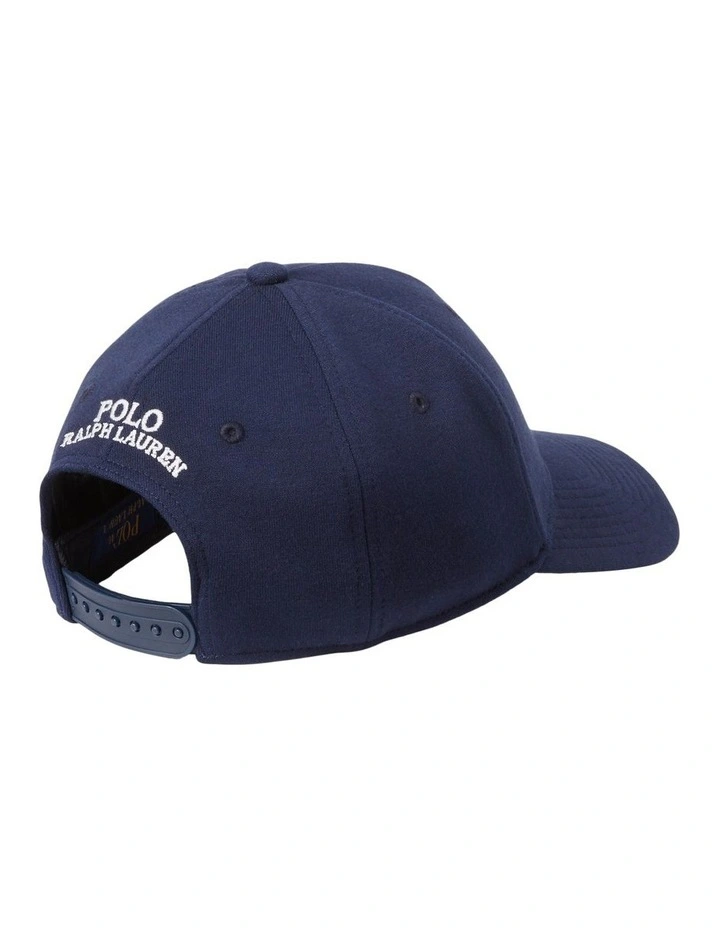 Double-Knit Jacquard Ball Cap in Navy image 2