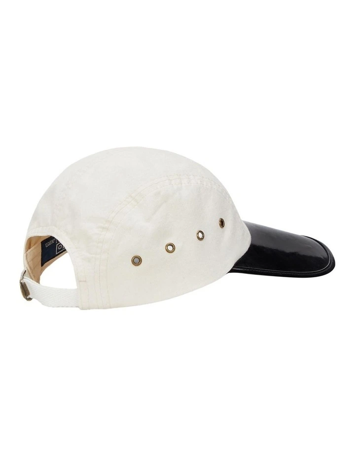 Twill Long-Bill Cap in White image 2