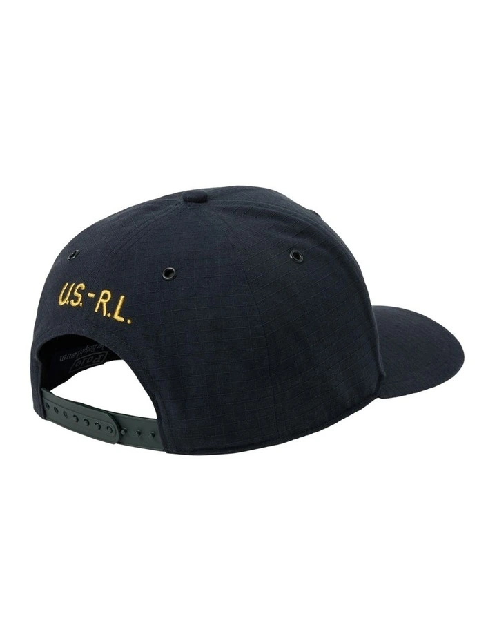 Garment-Dyed Ripstop Ball Cap in Black image 2