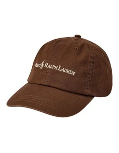 Cotton Twill Ball Cap in Brown