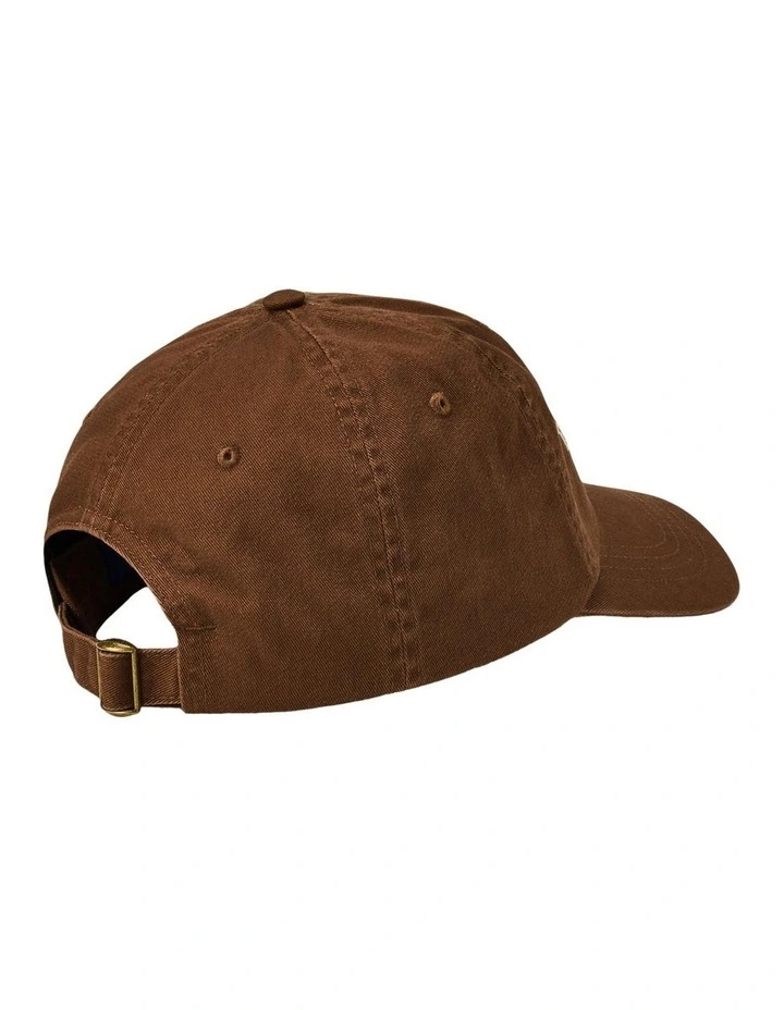 Cotton Twill Ball Cap in Brown image 2