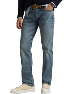 Hampton Straight Stretch Jeans in Blue